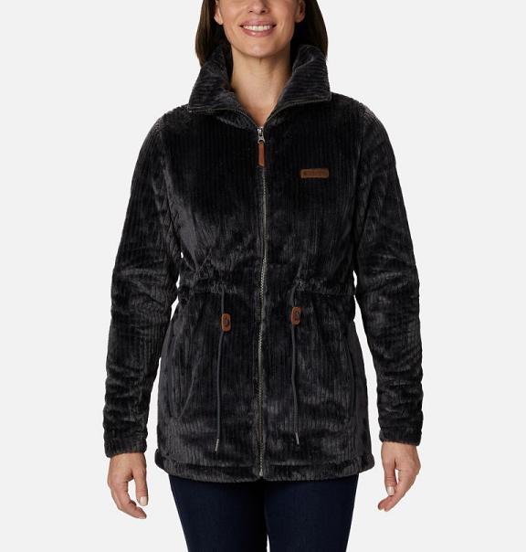 Columbia Fireside Sherpa Fleece Jacket Black For Women's NZ19240 New Zealand